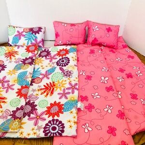 Assorted 18in Doll Comforters & Pillows Emily Rose Read Pink One Has Mark Read